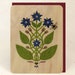 Borage & Bumble Bee Sustainable Wood Greeting Card