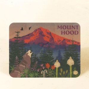 Cartão Postal Mount Hood for Bark Sustainable Wood