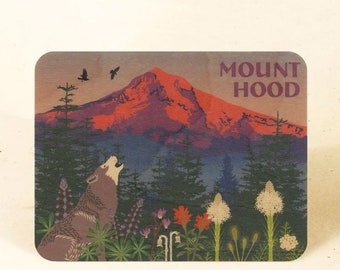 Mount Hood for Bark Sustainable Wood Postcard