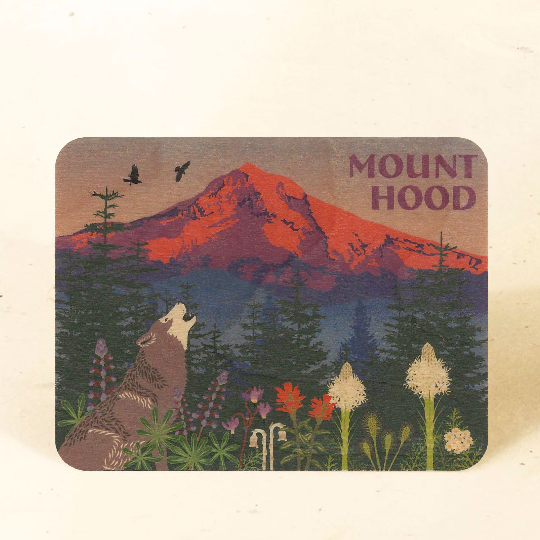 Cartão Postal Mount Hood for Bark Sustainable Wood