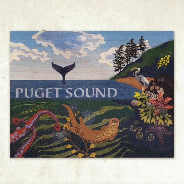 Puget Sound Sustainable Wood Print
