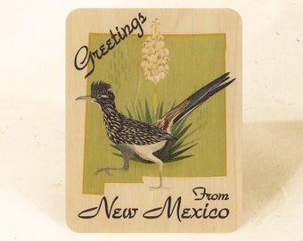 New Mexico State Sustainable Wood Veneer Postcard