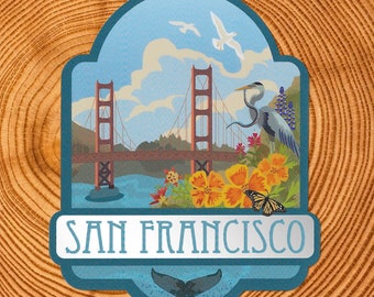 San Fransisco Matte Mirror PVC-Free Sticker