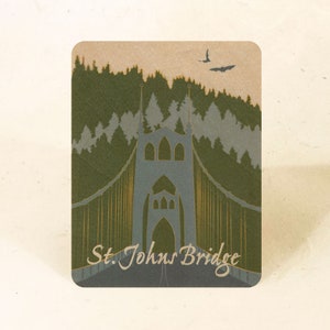 Cartão Postal Madeira Sustentável da Ponte Portland St Johns