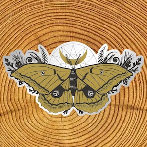 Silk Moth Matte Mirror PVC-Free Sticker
