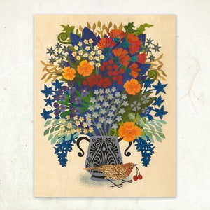 Berry Thief Sustainable Wood Print
