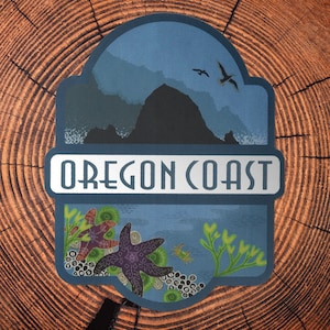 Oregon Coast matte spiegel PVC-vrije sticker