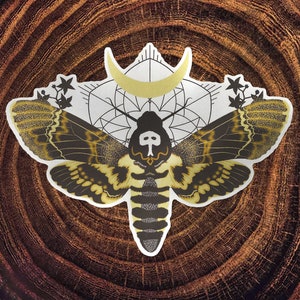 Hawkmoth Matte Mirror PVC-Free Sticker