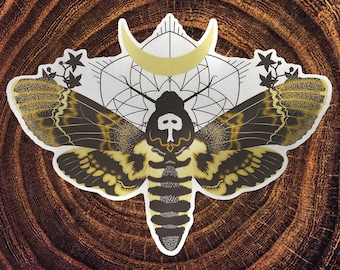 Hawkmoth Matte Mirror PVC-Free Sticker