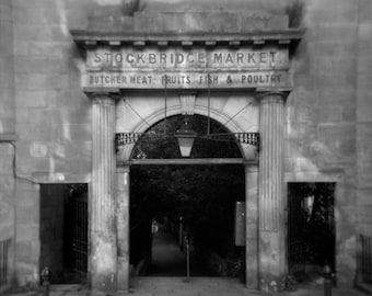 Edinburgh // Scotland // Stockbridge // Archway // Fine Art Print // Black and White Photograph // Wall Art // Decor