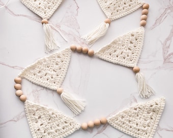 Modern Boho Bunting Crochet Pattern