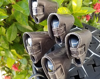 ClubShields "Pro" Series Custom Made Leather Golf Iron Head Covers (32.00 Ea.)