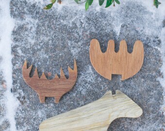 Wooden Moose or Deer Antlers