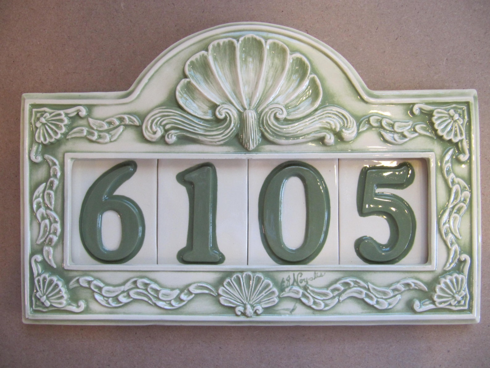 Custom Hand Painted Ceramic House Number Tile, Placque, or Sign Etsy