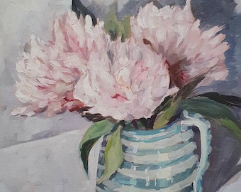 Pink Peony Print // Giclee print // limited edition//fine art reproduction