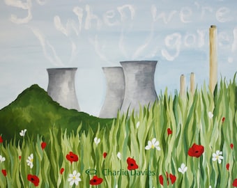 Didcot Towers "You'll Miss Us"  Giclee Print