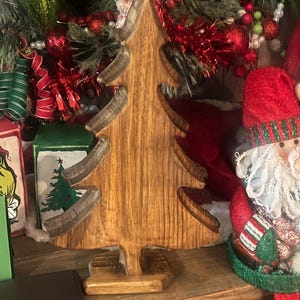 Large 14” solid wood farmhouse style Christmas tree or year round tree