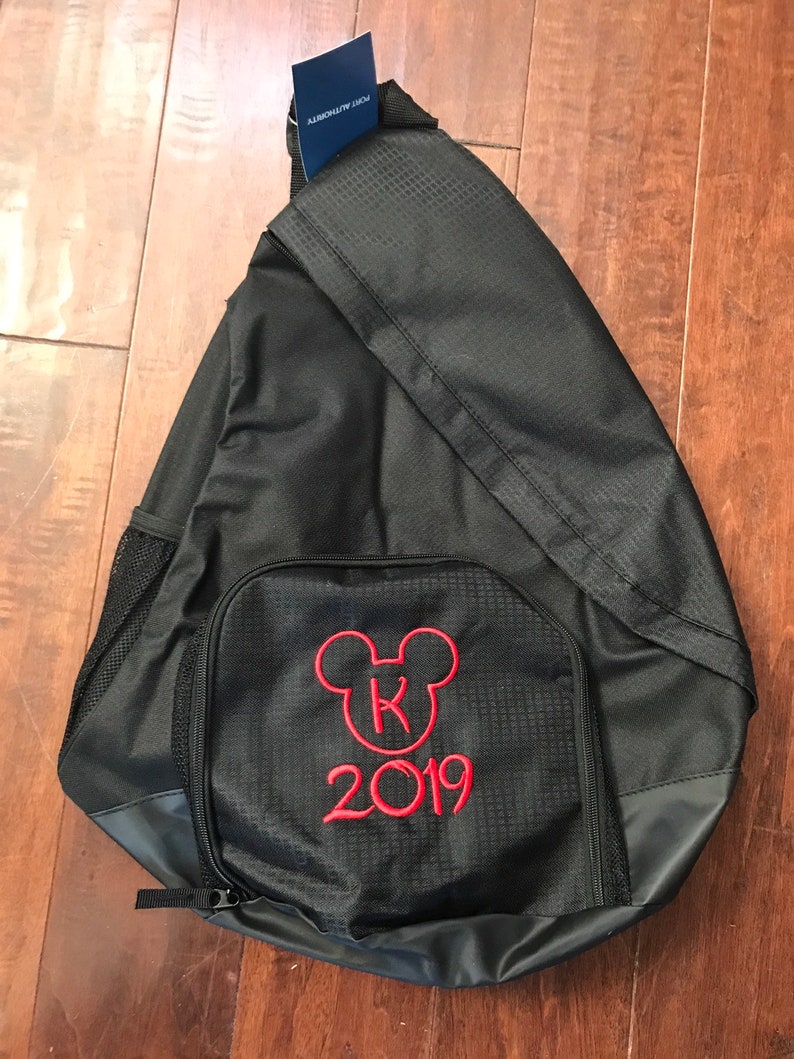 Large Sling Bag Disney World Backpack Disney Backpack LARGE SLING BAG Embroidered Disney World Sling Backpack Embroidered Backpack