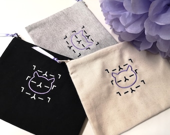 Yoongi CAT Dance Inspired Cosmetic Bag Pen Bag Zipper Pouch Makeup Bag