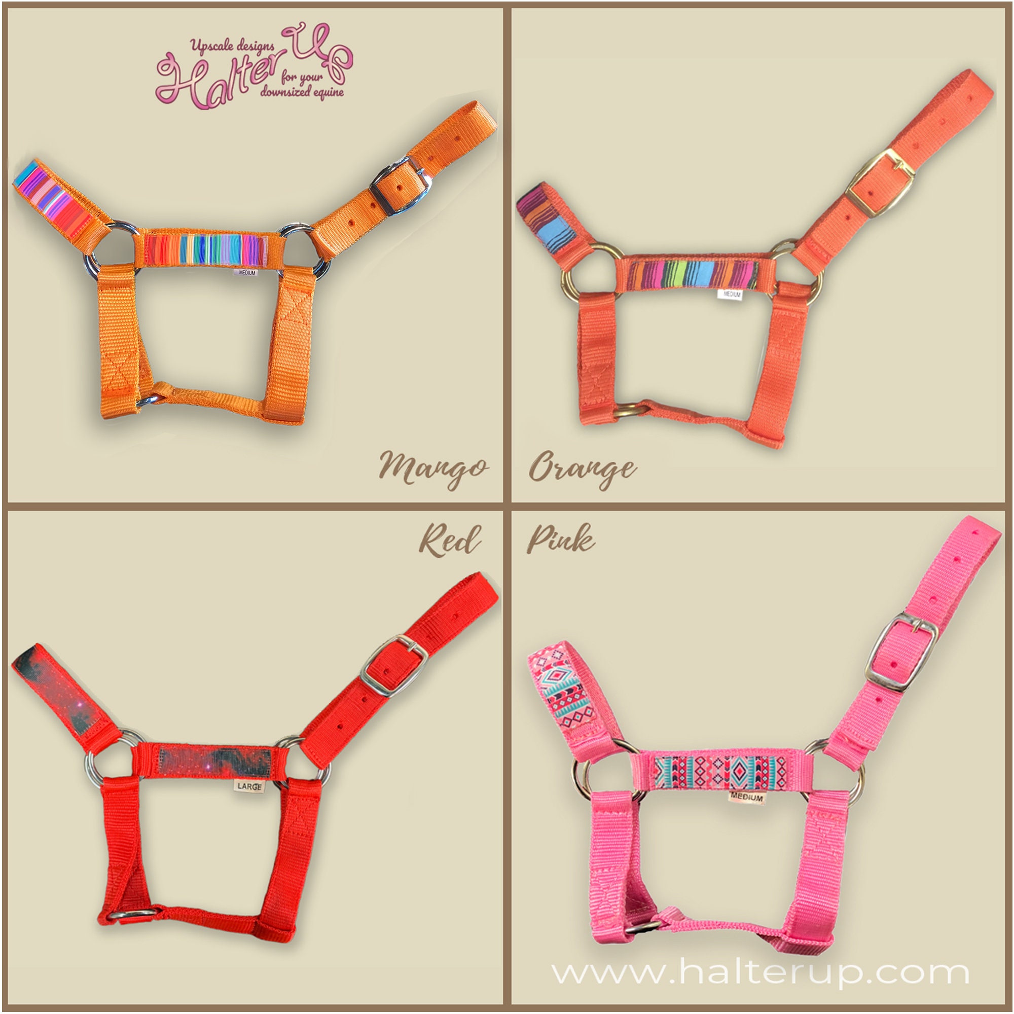 Miniature Horse Halter W/ Overlay choose Color Mini Horse Etsy New