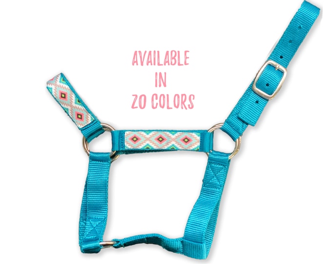 Miniature Horse Halter W/ Overlay choose Color Mini Horse Halter Etsy