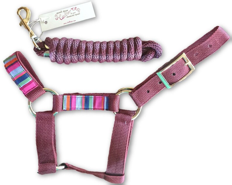 Miniature Horse Halter /& Lead Rope bundle Choose color