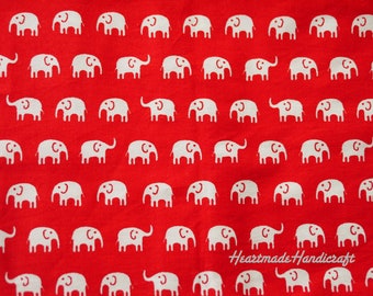 Beautiful cotton fabric with elephant pattern