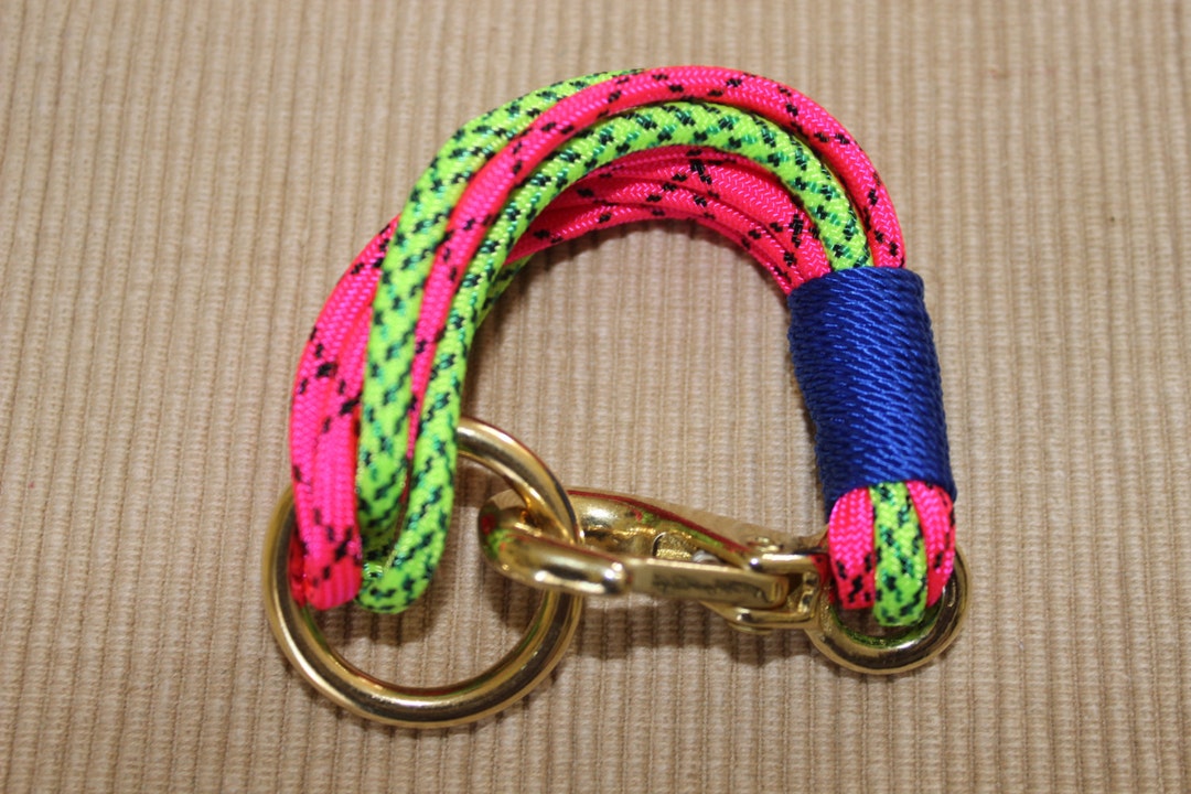 Maine Rope Bracelet Pink Green Multistrand Paracord Bracelet with Blue Accent Made to Order Etsy