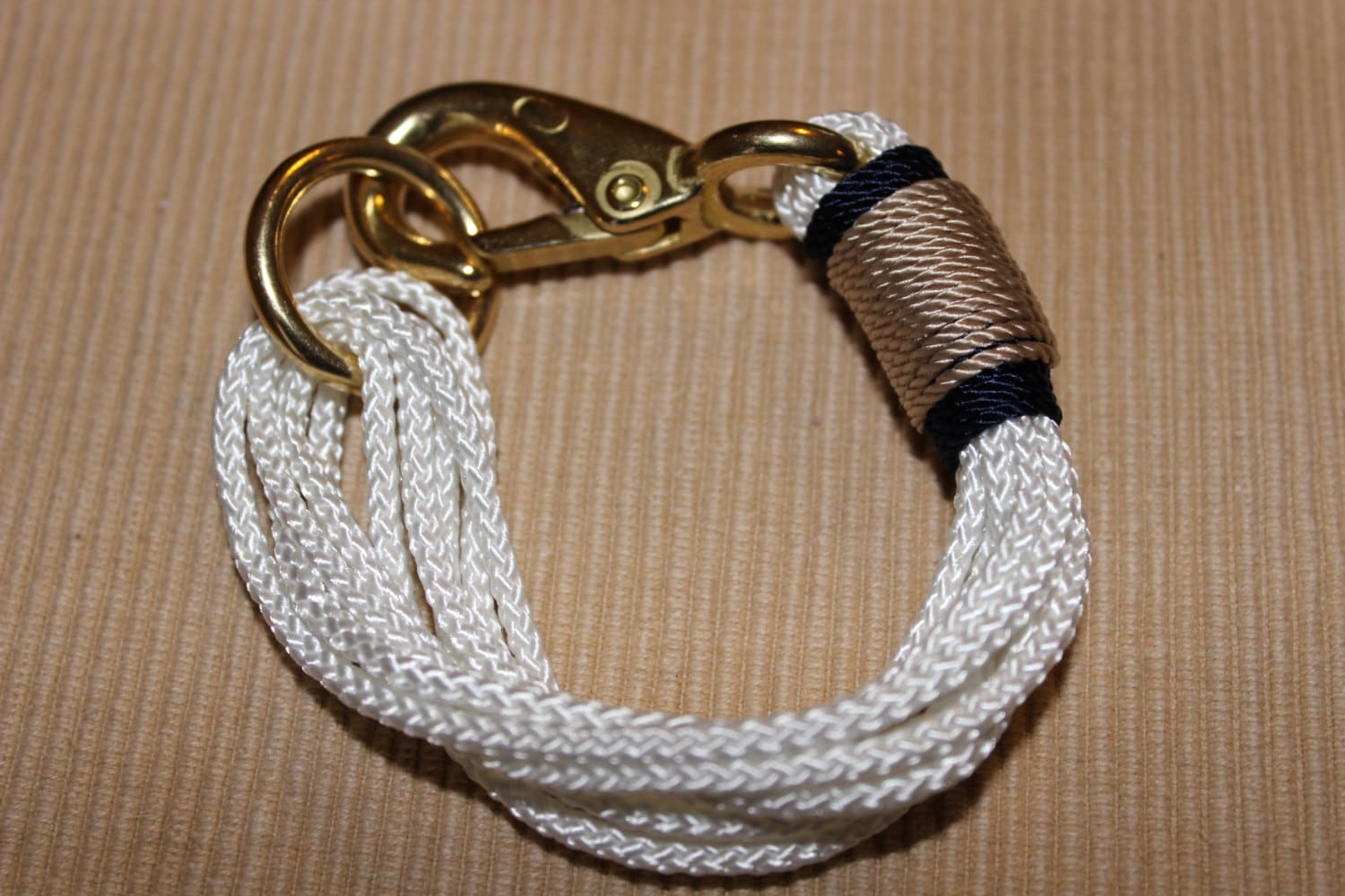 Maine Rope Bracelet White Multistrand Bracelet With Navy Etsy
