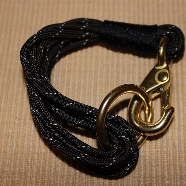 Maine Rope Bracelet - Black Multi-Strand Paracord Bracelet - Made to Order
