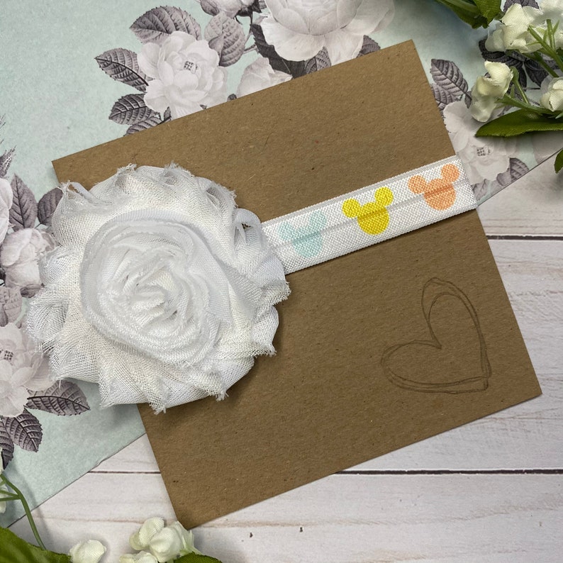 White Inspired Mickey Headband