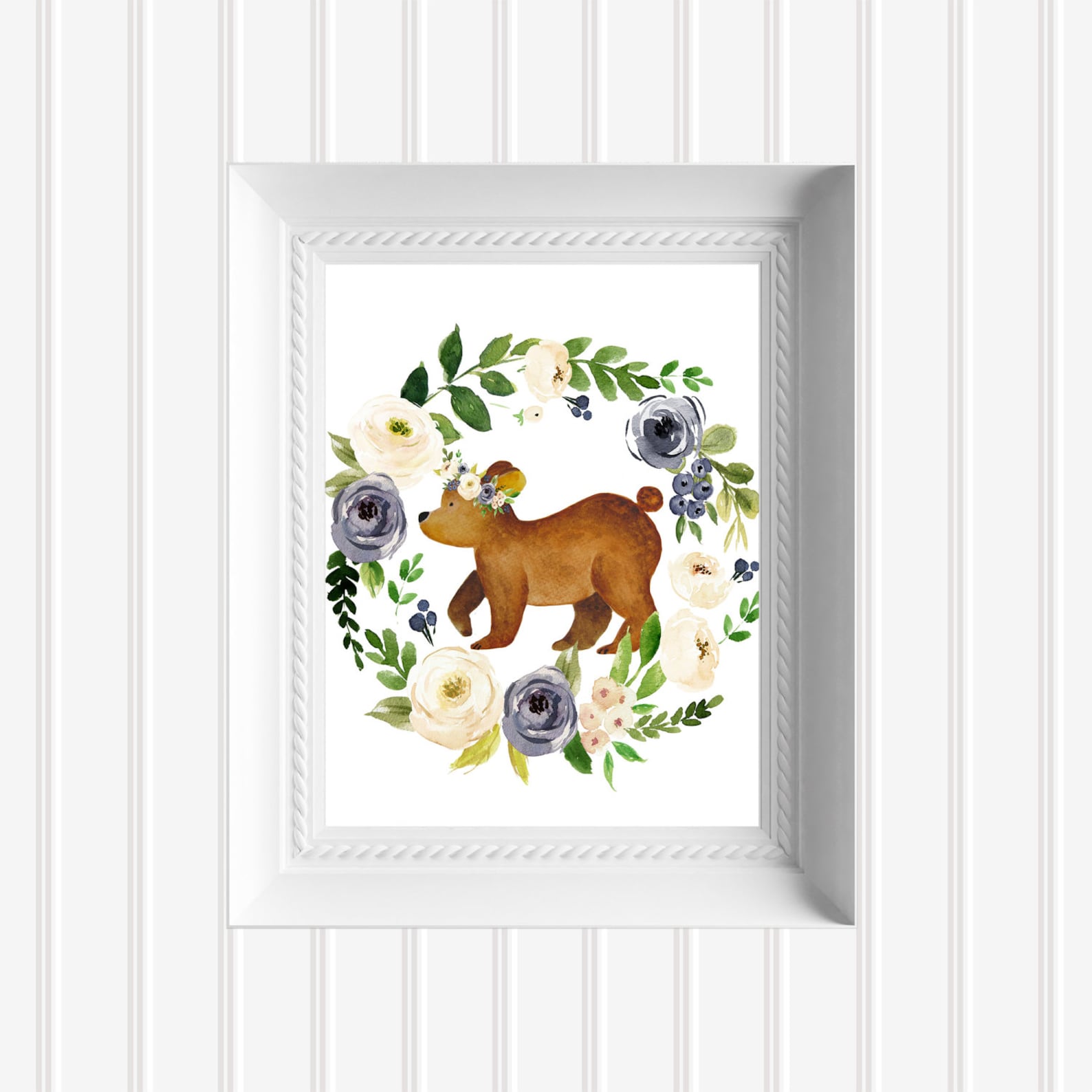 Forest Animals Nursery Wall Art Baby Room Wall Print Etsy
