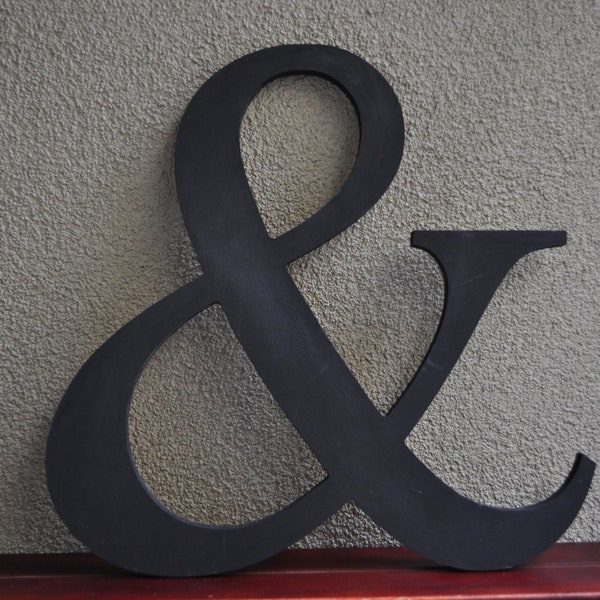 Large wood letters painted and ready to hang - 14" tall letters