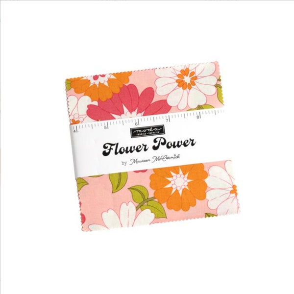Flower Power 70s Hippie Fabric Charm Pack by Maureen McCormick for Moda Fabrics