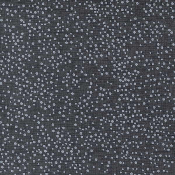 Tulip Tango Thatched Dot Texture Shadow Charcoal Black  Fabric by Robin Pickens for Moda Fabrics