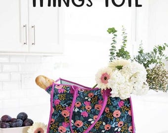All The Things Tote Bag PATTERN by Knot and Thread