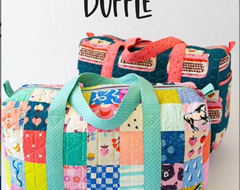 Patchwork Duffle Bag PATTERN by Knot and Thread