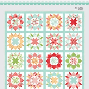 Thimble Blossoms Swoon Sixteen Star Quilt Pattern