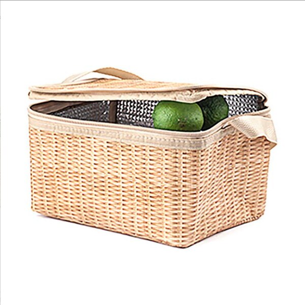 Wicker Lunch Box Etsy