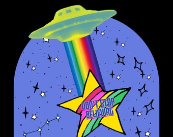Don't stop believing sticker