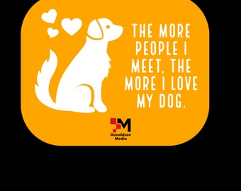 I love my dog sticker