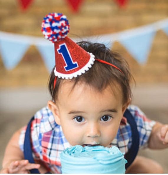4th of July Mini Party Hat Red White 