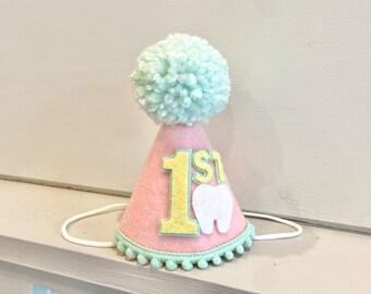 First Tooth Party Hat- Atam Hatik - Agra Hadig - Baby 1st Tooth Party - Customize Colors