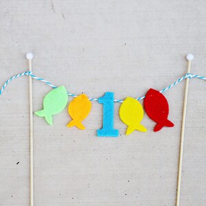 Boys 1st Birthday Ofishally One Crown Boys First Birthday Fish Crown Big One image 4