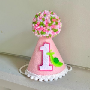 Sweet Pea Birthday Hat - One Sweet Pea Party Hat - Pea First Birthday Hat - Girl 1st Birthday Hat