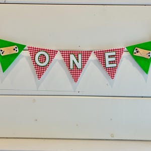Faixa de aniversário com tema de cannoli sagrado - Faixa para cadeira alta com tema de cannoli - Faixa para cadeira alta com tema de pizza - Decorações para festas italianas