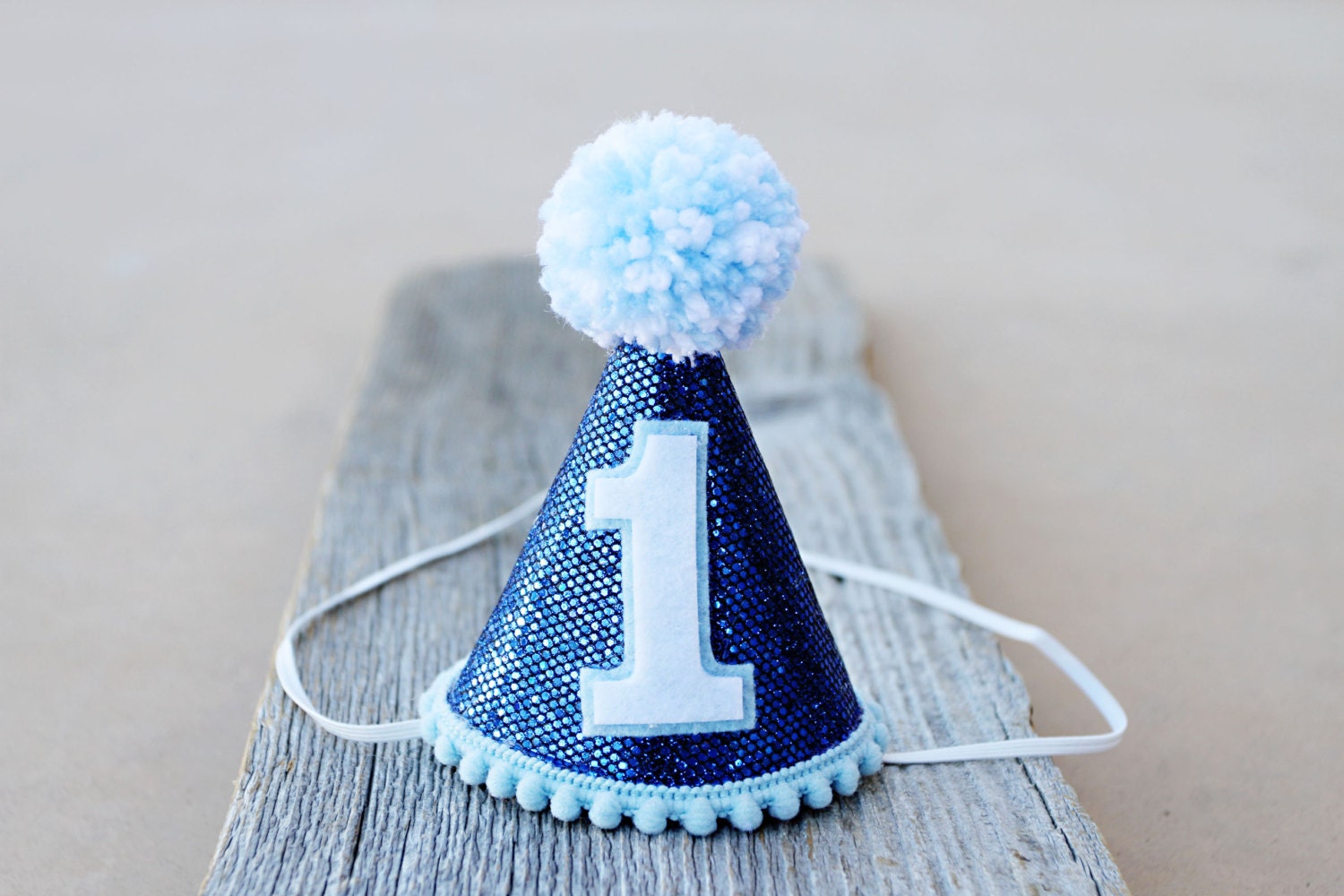 1st Birthday Hat Boy First Birthday Hat Mini Blue Party Hat - Etsy