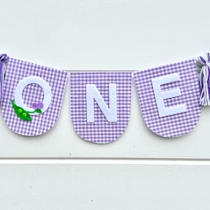 Sweet Pea Geburtstagsbanner - Eine Sweet Pea Party Dekoration - Sweet Pea Hochstuhl Banner