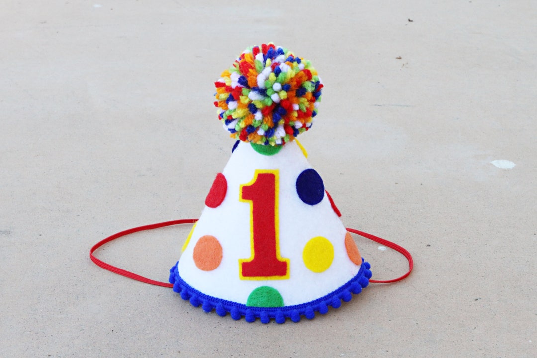 Boy 1st Birthday Hat Boys First Birthday Party Hat Primary Birthday Hat