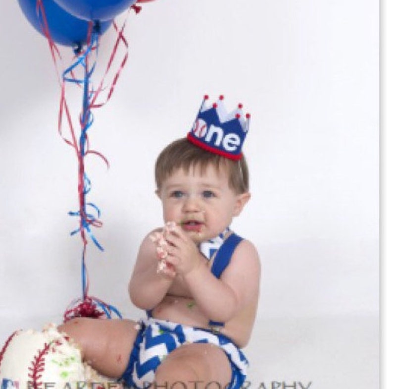 Boy 1st Birthday Football Crown Boys First Birthday Football Crown First Down Party Sports Birthday Super Bowl Party image 2